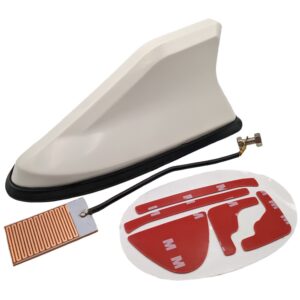 Антена fm акула плавник на дах біла 170x75x60mm