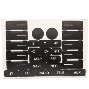 Кнопки магнітоли наклейки ремкоплект 7L6035191 7L6035191C 7L6035191B